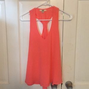 Peachy shrimp top, worn once